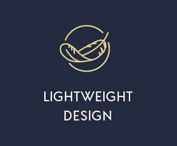Lightweight design feather icon